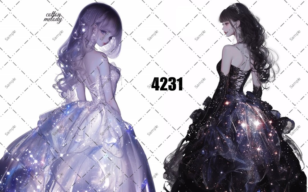original sticker no.4231 人物贴纸 原创贴纸 原创人物贴纸 装饰贴纸 cotton melody - 贴纸 - 纸 