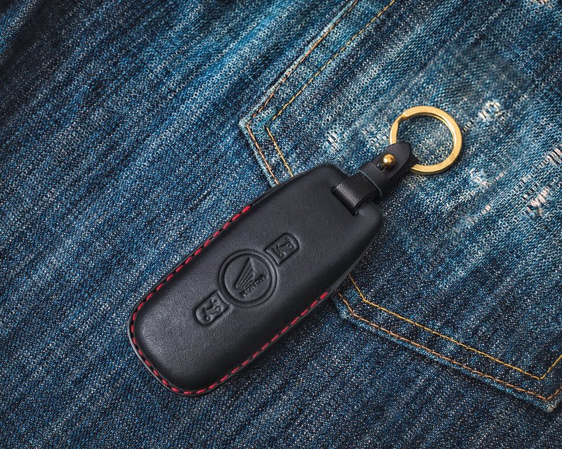 【现货版】本田 HONDA CB350 400 CB1100 Gold wing 机车钥匙包钥 - 钥匙链/钥匙包 - 真皮 黑色