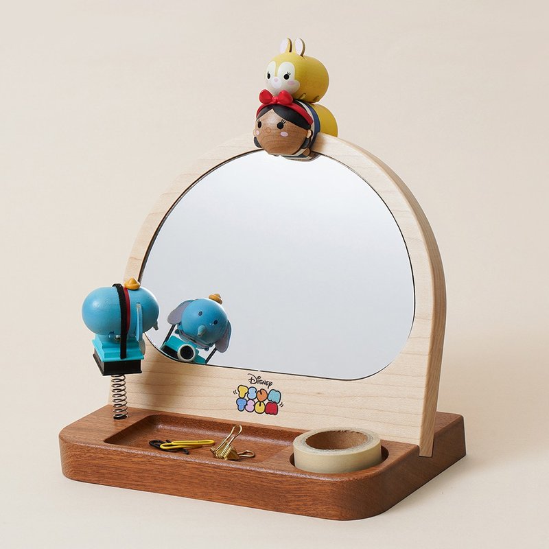 【TSUM TSUM 小飞象】迪士尼 立镜 桌镜 | Wooderful life - 彩妆刷具/镜子/梳子 - 木头 多色