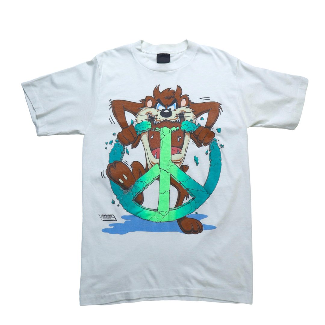 80s 华纳兄弟 TAZ peace & Love tee - 男装上衣/T 恤 - 其他材质 白色