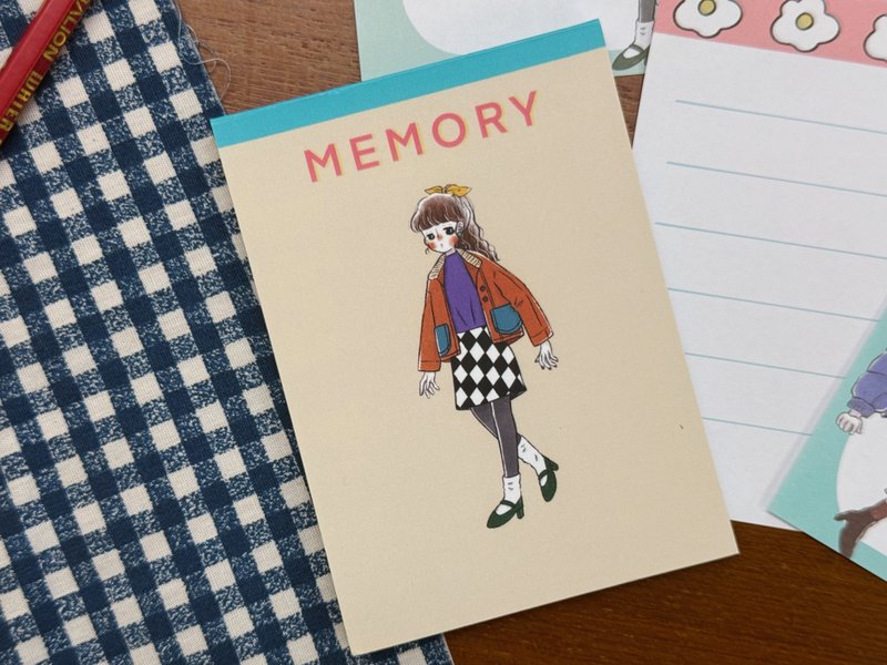 便条本-复刻女孩 - 便条纸/标签贴 - 纸 