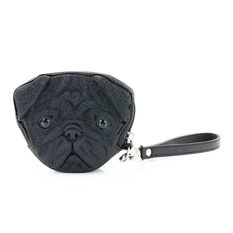 Adamo 3D Bag 八哥狗迷你钱包 时尚女包女士休闲包女士包包手拿包 - 零钱包 - 其他材质 多色