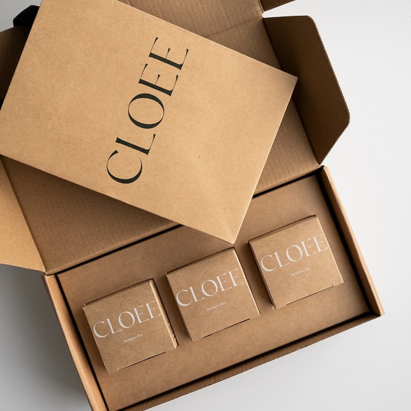定制加字【CLOEE 洗发饼】 60g三入 精装礼盒组 附礼袋 - 洗发用品 - 浓缩/萃取物 卡其色
