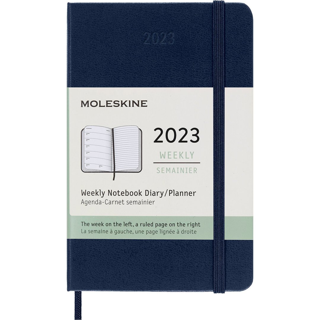 _勿上架_MOLESKINE 2023 周记手帐 12M 硬壳 口袋 蓝 烫金服务 - 笔记本/手帐 - 纸 蓝色
