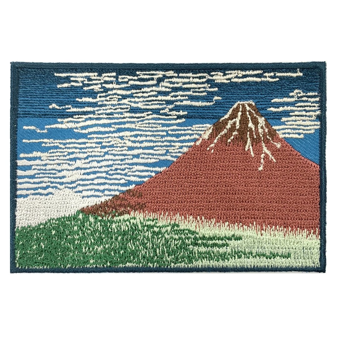 凯风快晴 日本浮世绘刺绣 葛饰北斋 刺绣徽章  胸章 立体绣贴 装 - 徽章/别针 - 绣线 多色