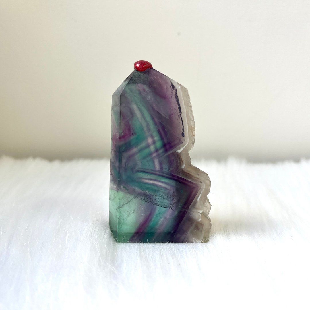千层萤石随形柱 | 水晶 | 水晶柱 | 水晶摆件 - 摆饰 - 水晶 多色