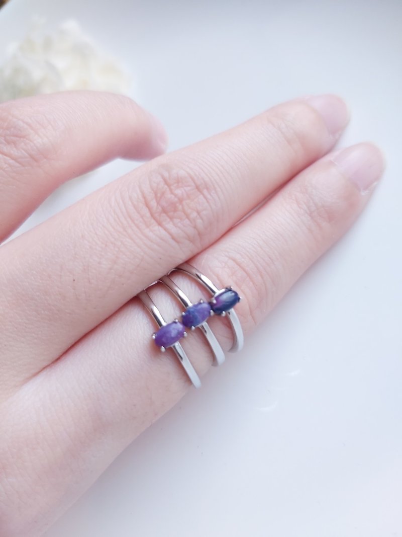 心忱-舒俱徕银戒 - 戒指 - 水晶 银色