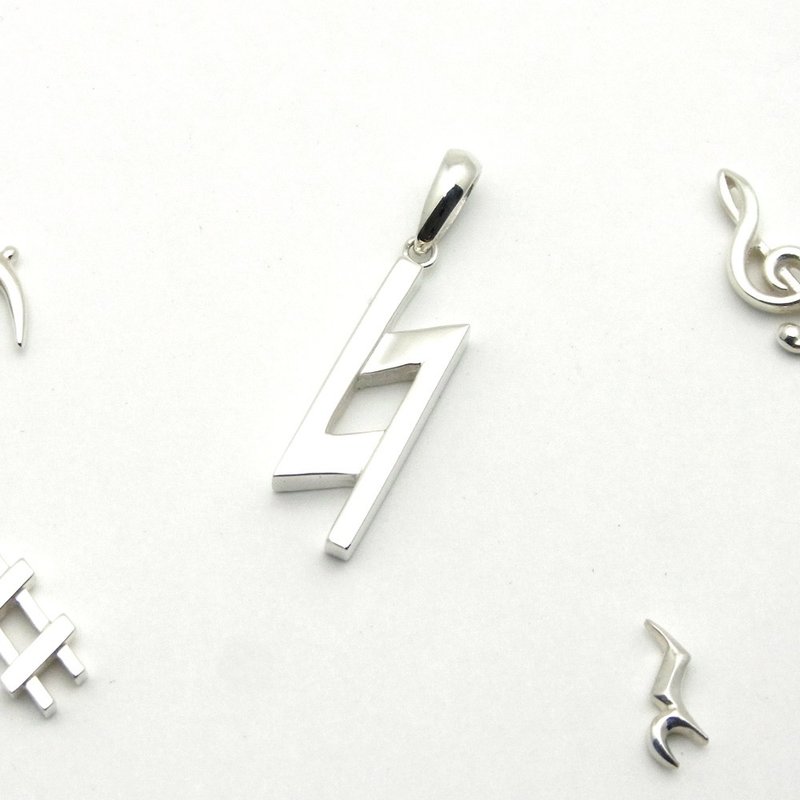 Gran 自然风坠饰 - 项链 - 纯银 银色