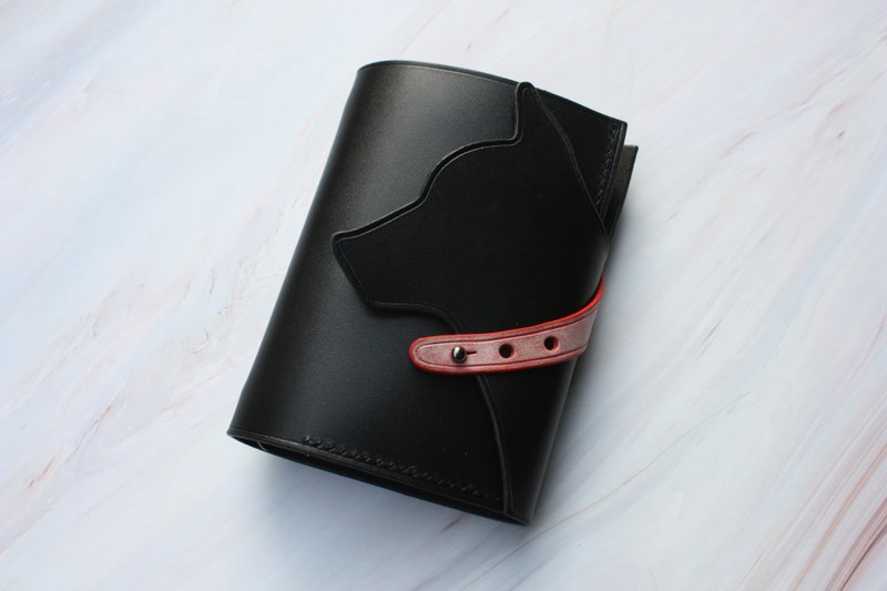 原创狗狗宠物纪念品手工定制牛皮手账可爱少女活页笔记本TN记事本 - 笔记本/手帐 - 真皮 黑色