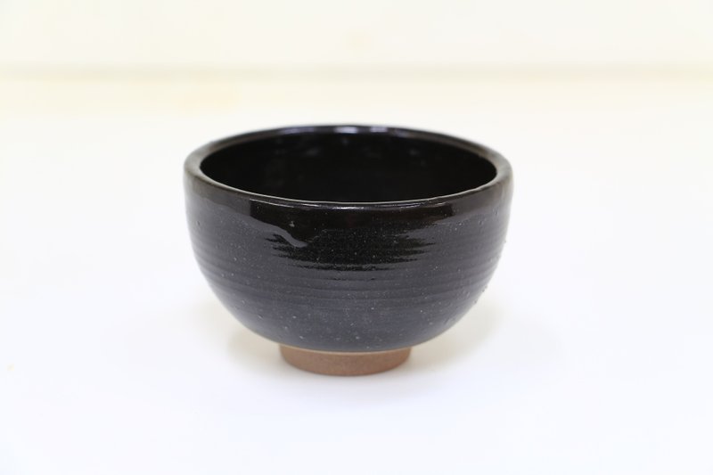 深黑杯-纯手工--手作--拉坯--上釉--陶土-唯一 - 茶具/茶杯 - 陶 黑色