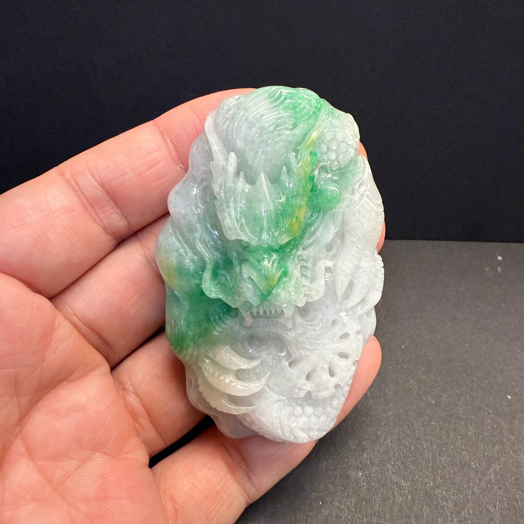 瀚玉珠宝.玉龙藏势 龙牌 翡翠 - 其他 - 玉石 