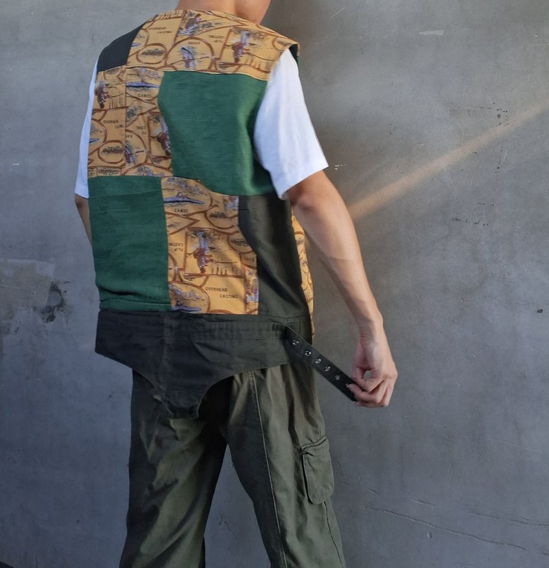 Rebirth collection 解构拼接outdoor风工装背心 - 男装背心 - 棉．麻 多色