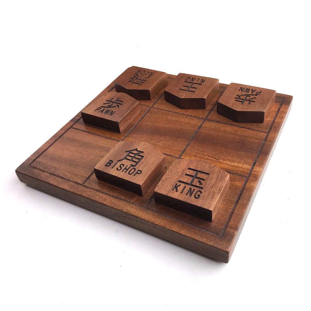 Japanese Chess SHOGI 9Block - 桌游/玩具 - 木头 咖啡色