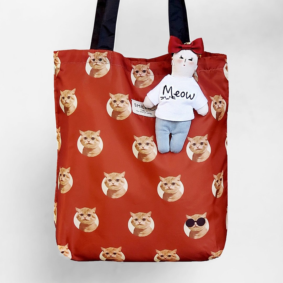 【Ms. Carrie - Red Cat】ECO BAG x BAG CHARM - 吊饰 - 棉 多色