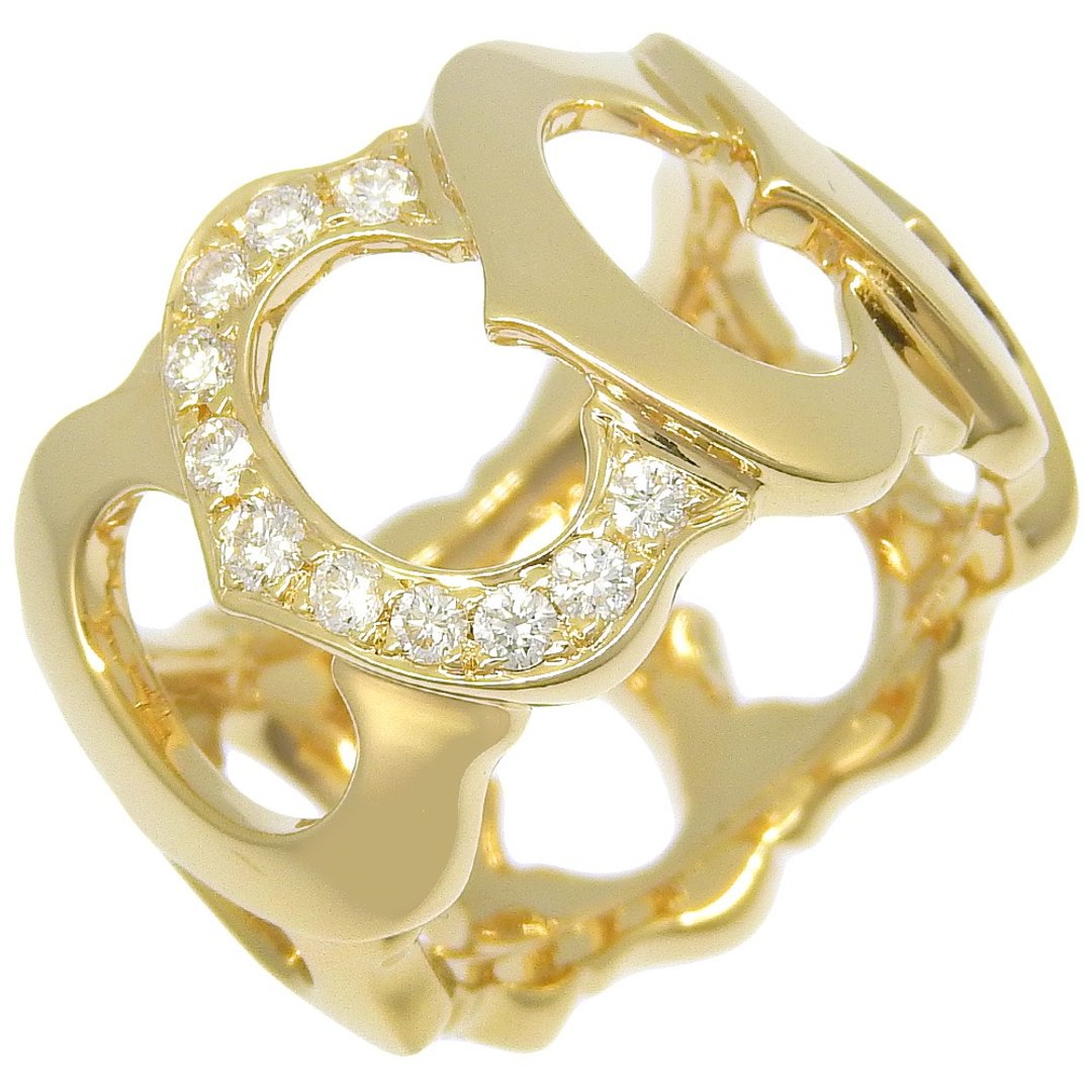【日本直送】卡地亚 CARTIER C de Cartier 9.5号 戒指 K18黄金×钻石 约11.3g 女仕【二手】 - 戒指 - 贵金属 黑色