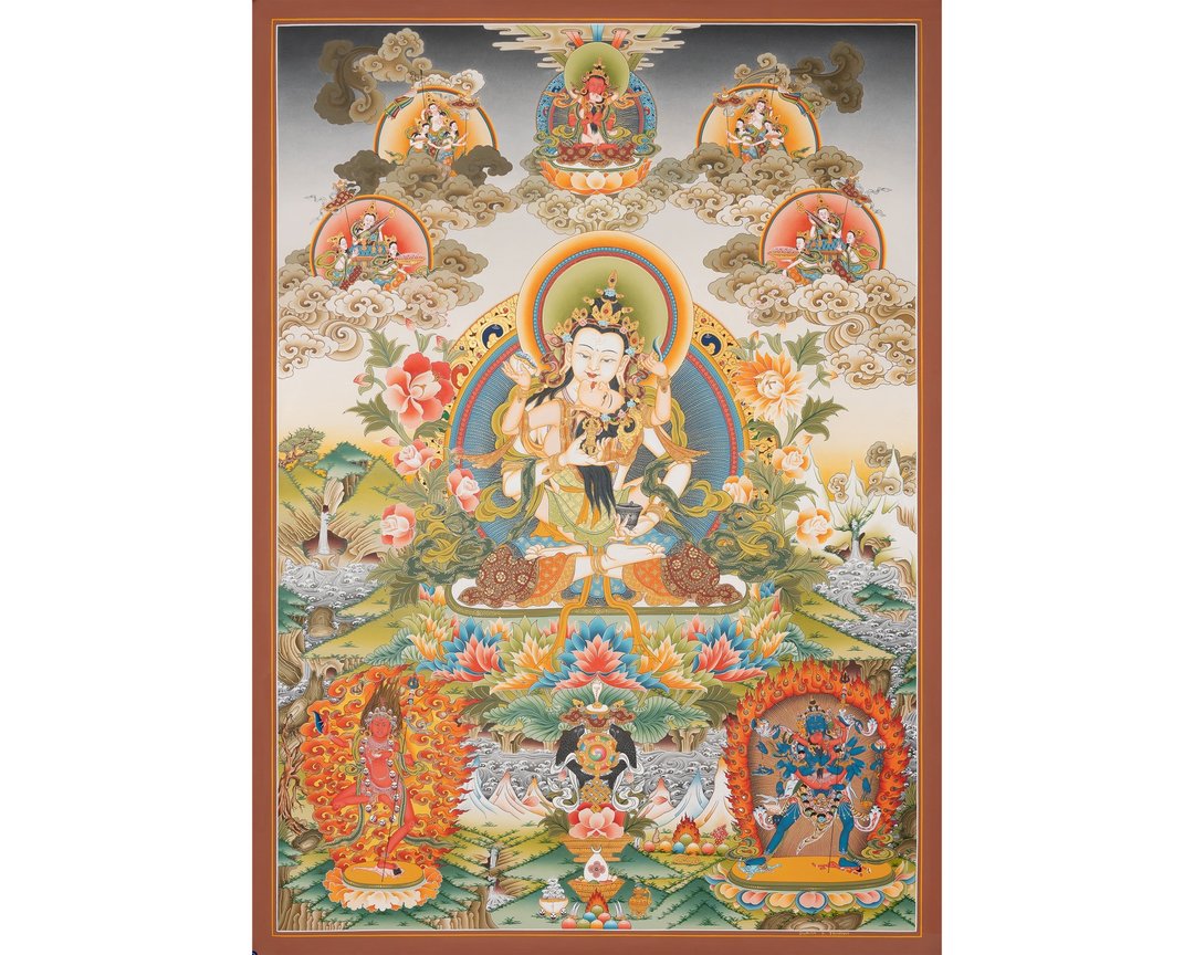 金刚萨埵双身唐卡——正宗藏传净化艺术 - 墙贴/壁贴 - 其他材质 多色