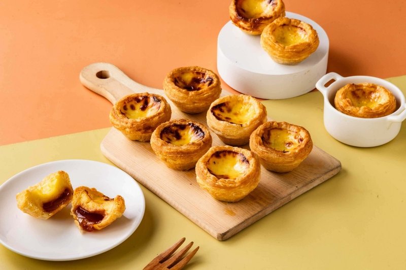 【胡同x杨嘉明】冠军爆浆流心蛋塔-流心焦糖(6入)X6盒 - 咸派/甜派 - 其他材质 橘色