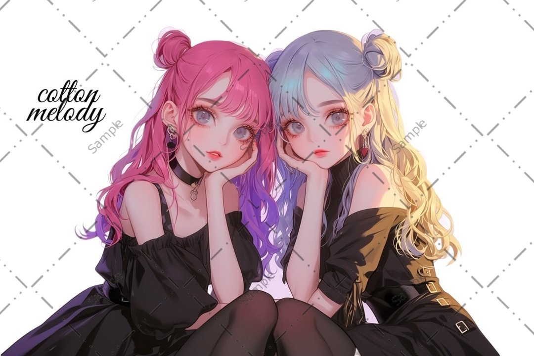 original sticker no.1173 人物贴纸 原创贴纸 人物贴纸 女孩贴纸 原创人物贴纸 - 贴纸 - 纸 