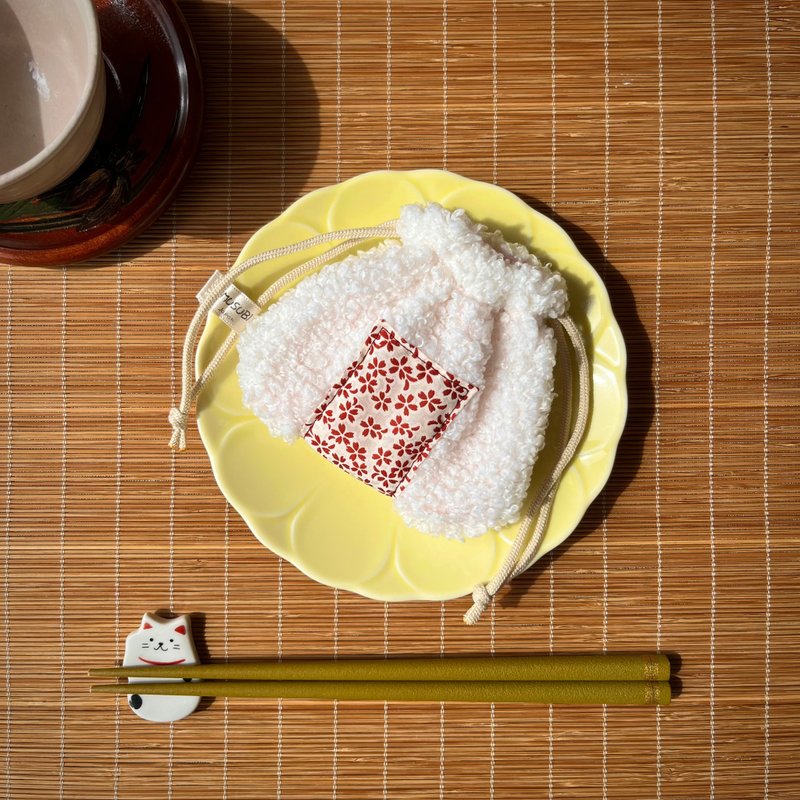 和服饭团束口袋 mini - 古布升级再造 手作一点物 -和风小物 送礼 - 化妆包/杂物包 - 其他材质 