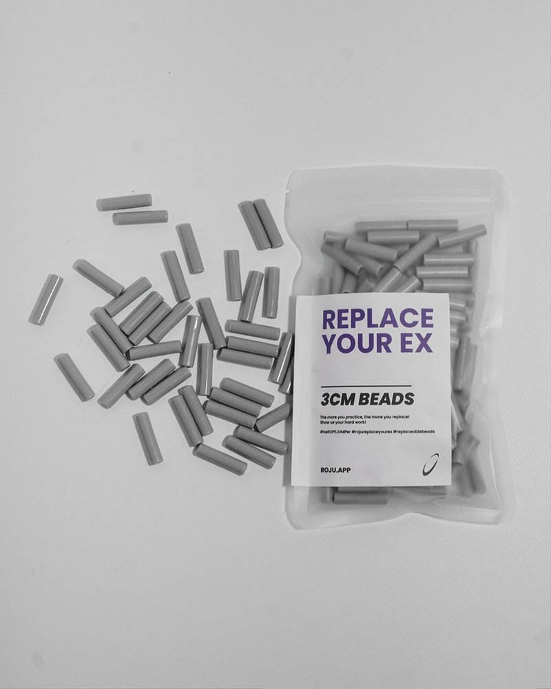 【RYE】跳绳 节拍珠 拍子珠 3cm (轻拍-石尘灰) - 运动配件 - 塑料 灰色