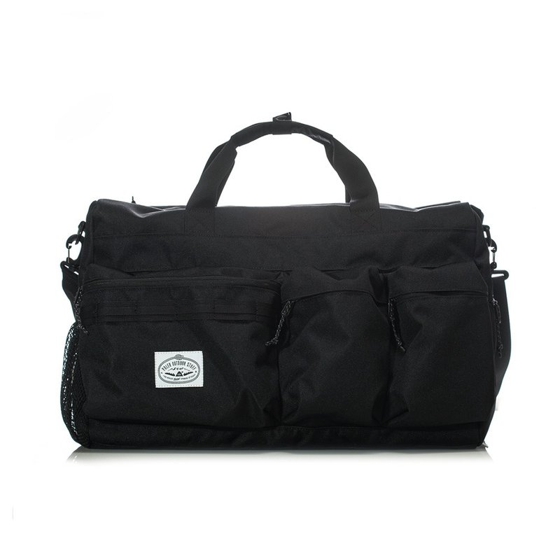 POLER BOSTON TRAVEL BAG 波士顿旅行袋/行李箱挂包/附背带 /黑 - 侧背包/斜挎包 - 聚酯纤维 黑色