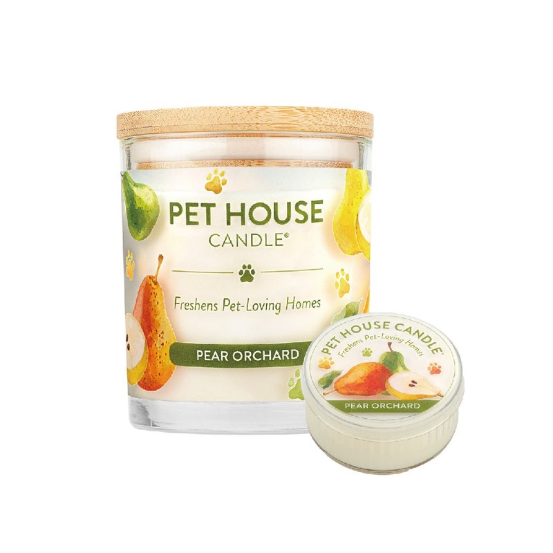 【美国PET HOUSE】室内除臭宠物香氛蜡烛-西洋梨 - 蜡烛/烛台 - 蜡 
