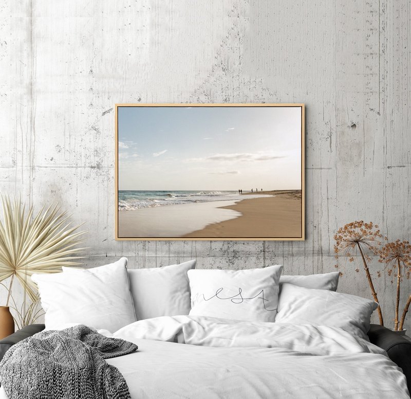 海的宁静时分-自然/海洋/沙滩/工作室/卧房挂画/客厅/民宿/夏日 - 海报/装饰画/版画 - 棉．麻 多色