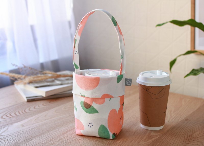 【木棉花-饮料袋】环保提袋 / 小物袋 - 随行杯提袋/水壶袋 - 聚酯纤维 红色