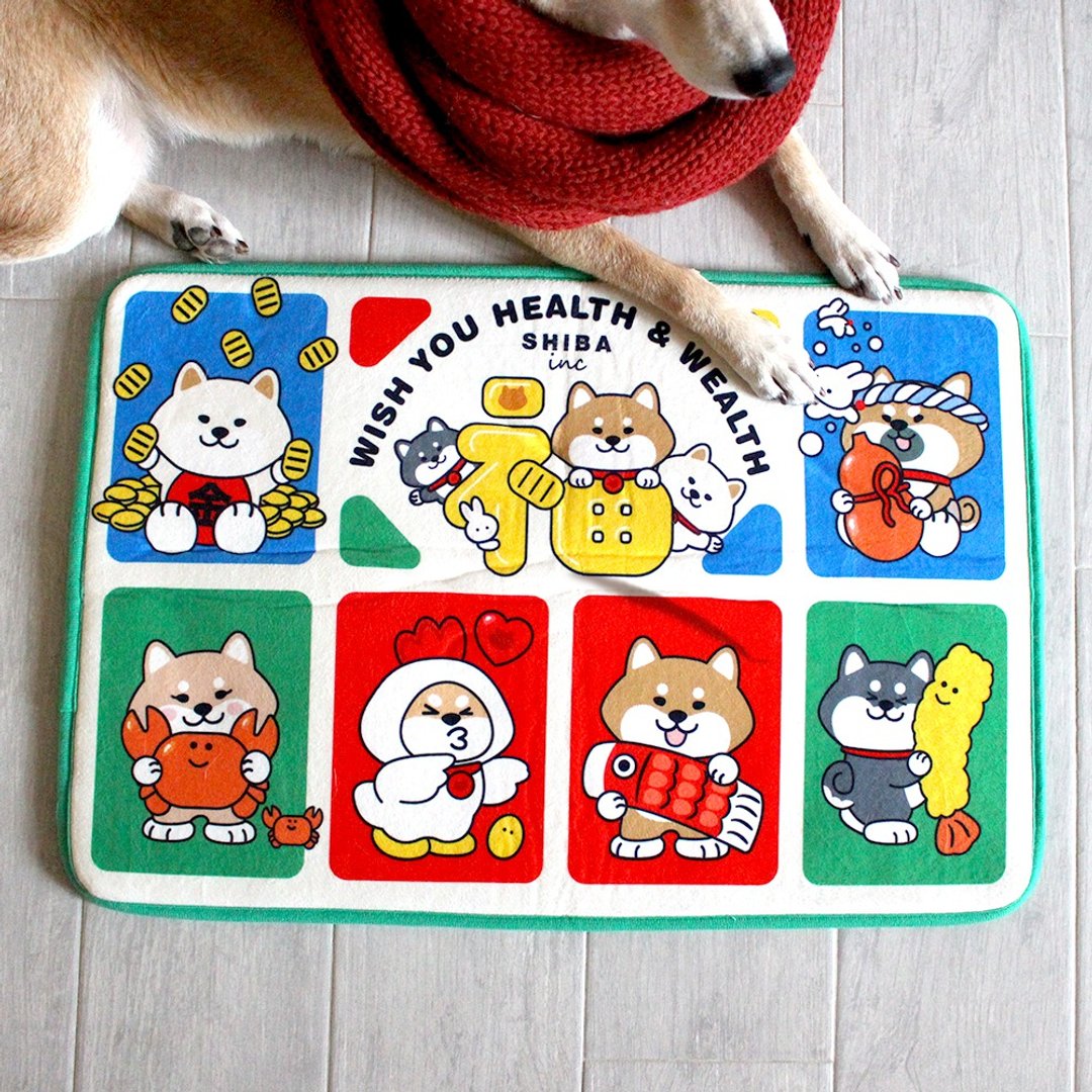 SHIBAINC | 柴犬工房 农历新年 鱼虾蟹 地毡 - 摆饰 - 聚酯纤维 