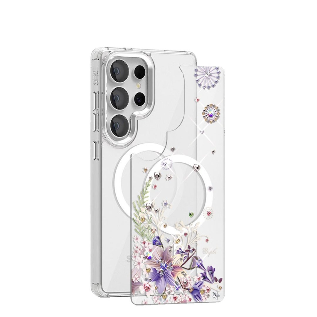 Samsung S26/S25/S24系列 可拆式磁吸片材彩钻手机壳 - 秘密花园 - 手机壳/手机套 - 其他材质 多色