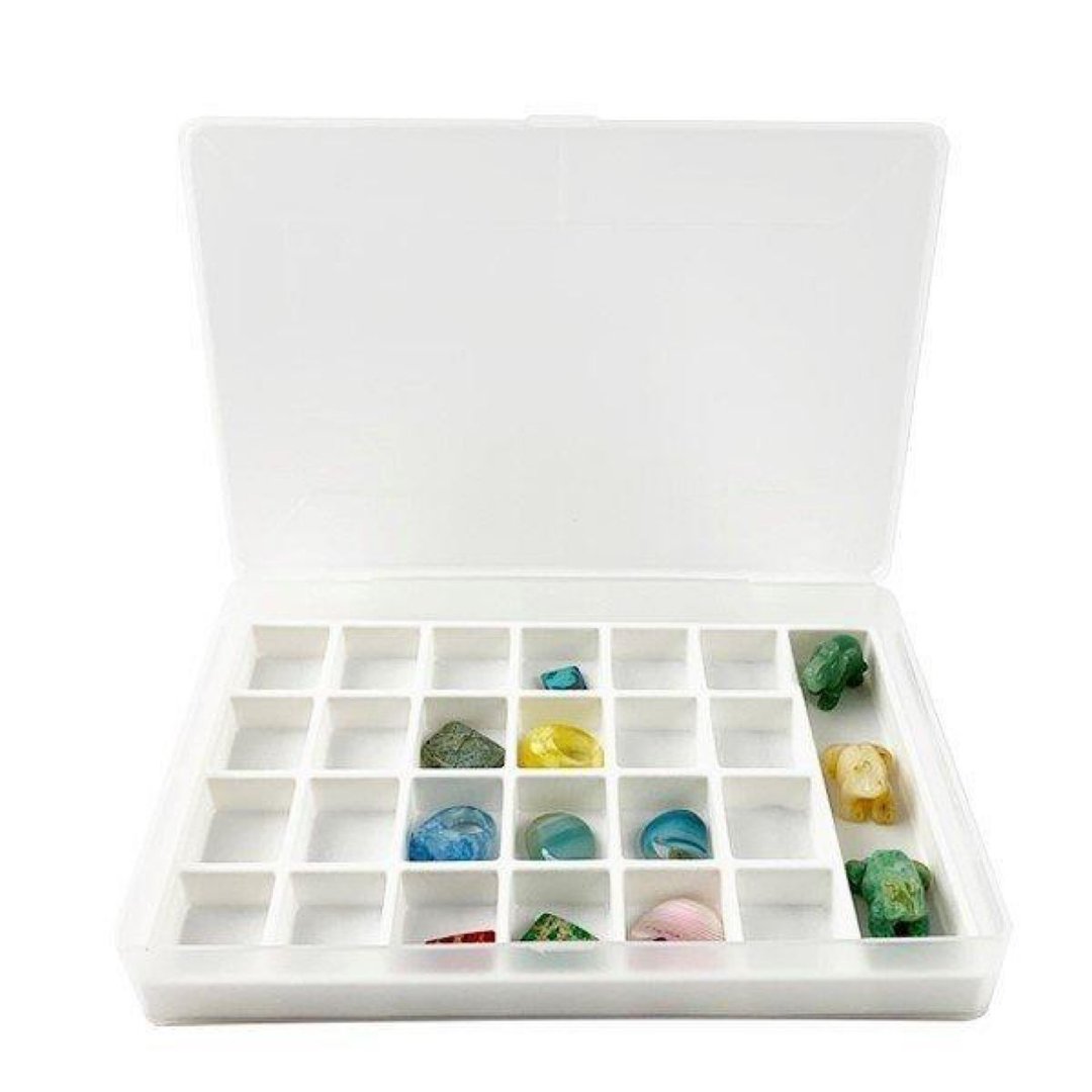 Multi Storage Case Translucent 25 Square Dividers - 收纳用品 - 塑料 白色