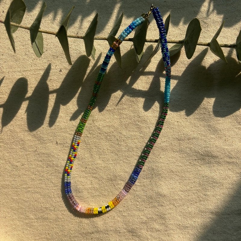 zi2.rennt串珠|City of Stars|原創手工進口米珠項鍊 串珠鎖骨鏈 - 项链 - 玻璃 多色