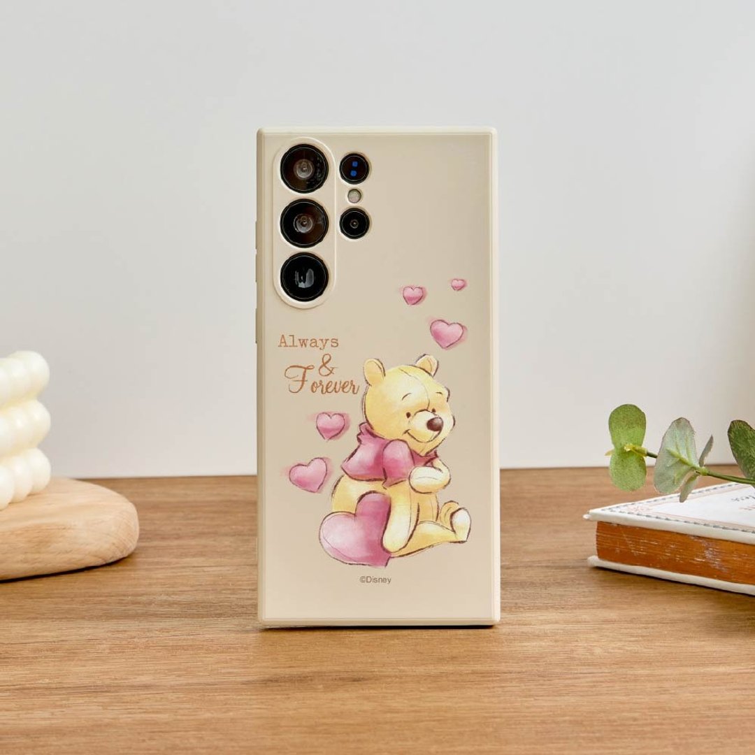 Disney小熊维尼-永远有爱纯色硅胶SAMSUNG手机壳 - 手机壳/手机套 - 塑料 多色
