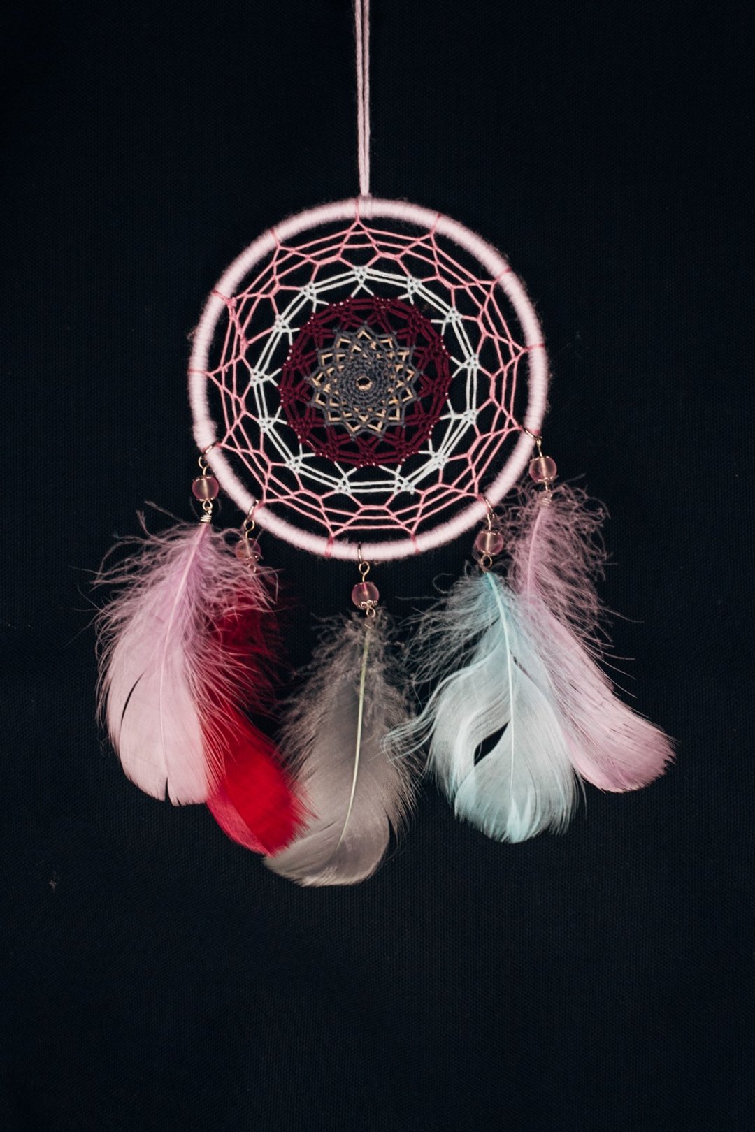 纯手工捕梦网 Handmade Dreamcatcher－【 隐藏的双面】 - 摆饰 - 棉 紫色