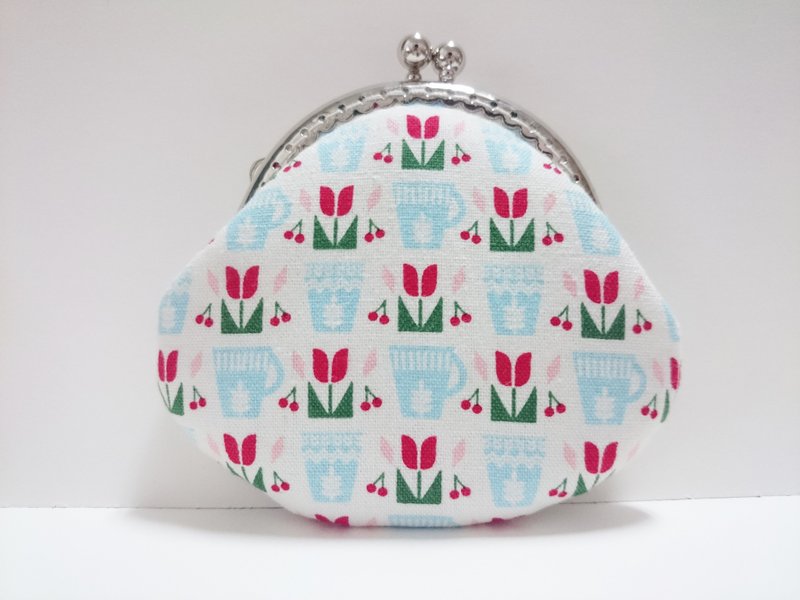 嘻嘻 ✿ 北欧风口金 口金包 / 零钱包 -- 郁金香 - 零钱包 - 棉．麻 多色