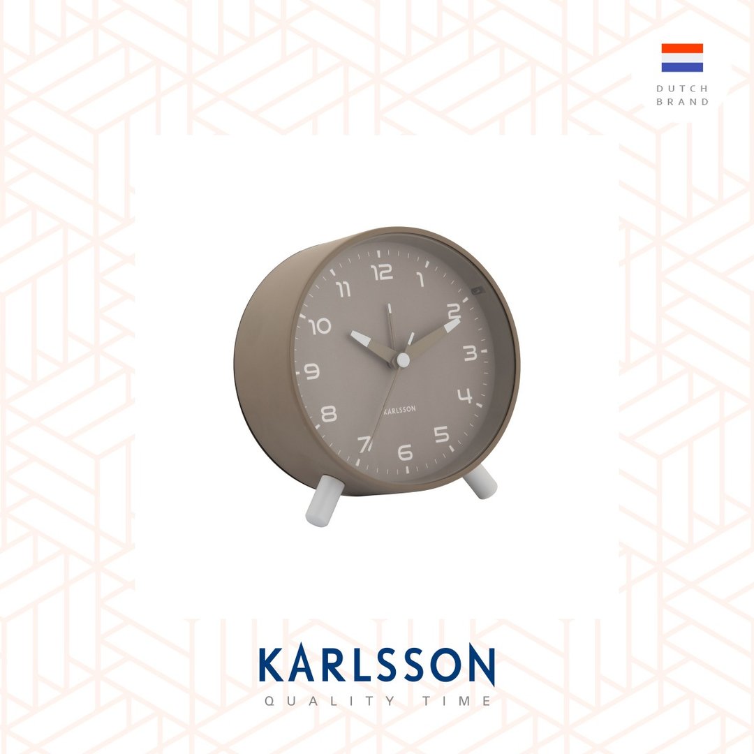 荷兰Karlsson, Alarm clock Orgullo dark grey 带小夜灯 - 时钟/闹钟 - 其他金属 灰色