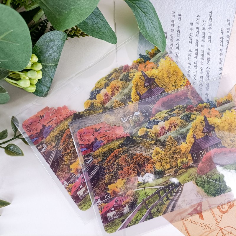 霜天紅葉 / 晶透書寫墊 - 其他 - 塑料 多色