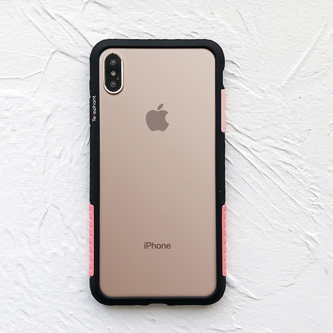 送品牌挂绳 iPhone 系列 NMD抗污防摔手机壳-黑玫瑰 - 手机壳/手机套 - 塑料 黑色
