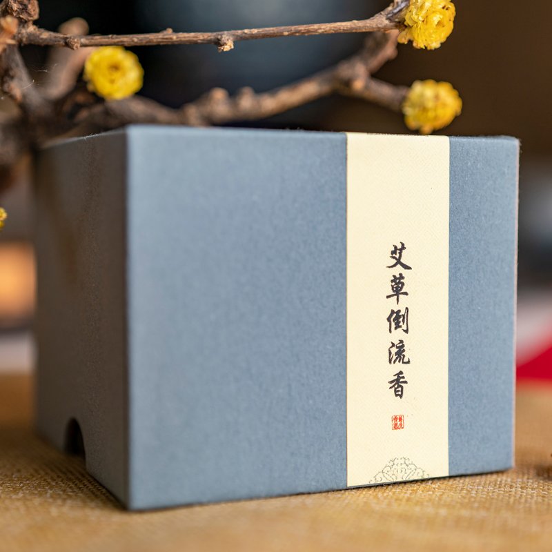 永德堂 - 艾草倒流塔香 - 香薰/精油/线香 - 木头 蓝色