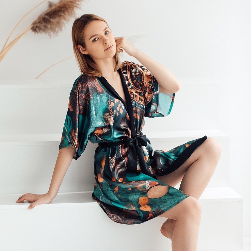 真丝和服长袍或丝缎和服短袍  新娘礼物之选 KJ03 - 居家服/睡衣 - 丝．绢 多色