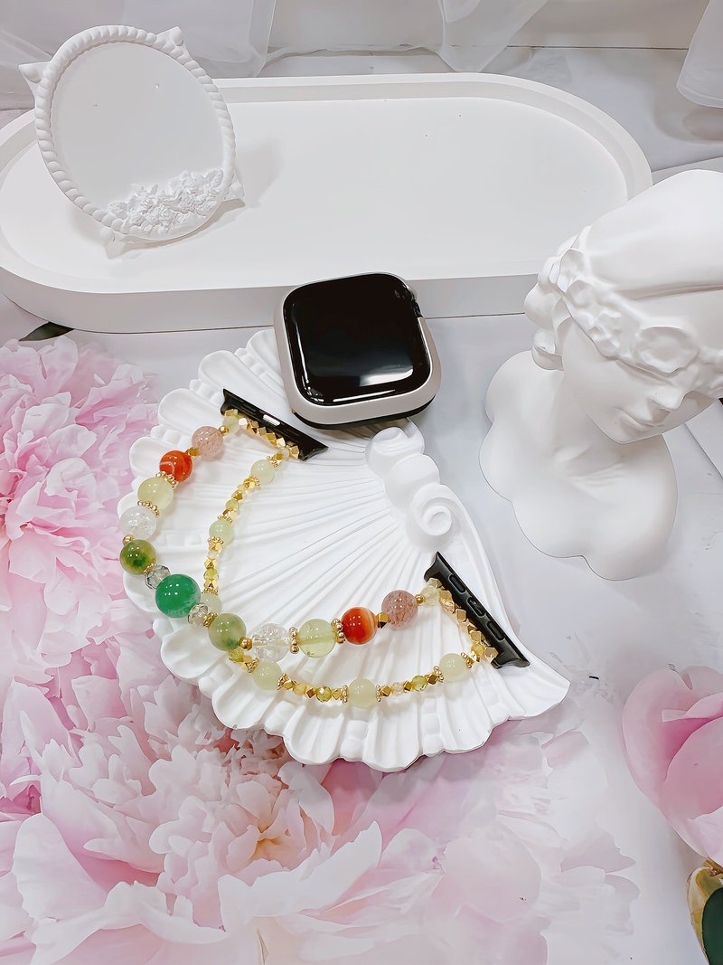 心想饰成水晶手作 绿色能量 绿野仙踪 Apple Watch 手表链 表带 - 表带 - 水晶 绿色