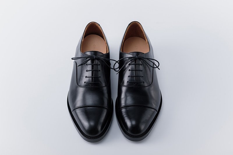 CYC手工订制鞋 - 3CM OXFORD牛津绅士鞋 黑色胎牛 MTO订制 单线+后锁链缝 - 男款休闲鞋 - 真皮 黑色