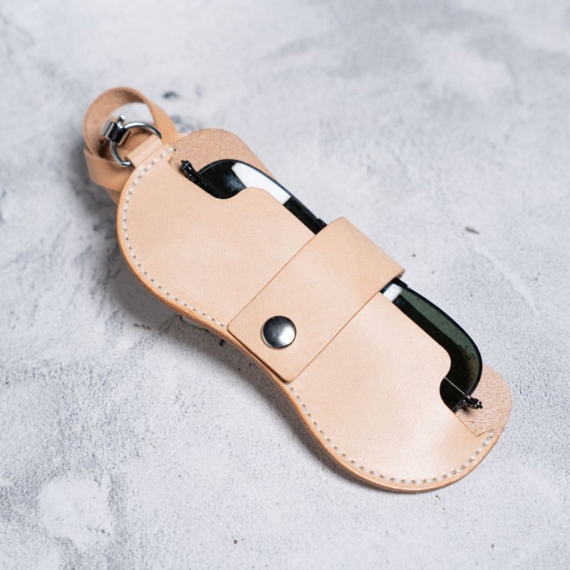 挂颈式皮革眼镜套 BSP179 | 手缝完成品 - 皮件 - 真皮 蓝色