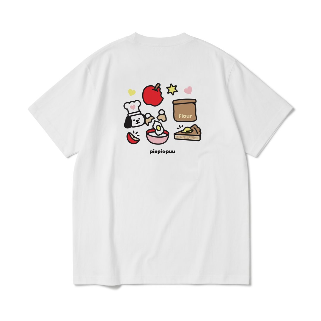 piepiepuu 300G 重磅厚T恤 苹果 狗 cutie pie factory T恤 - 中性连帽卫衣/T 恤 - 棉 