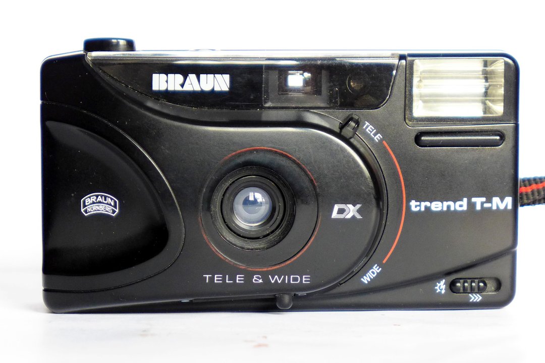 德国 Braun trend T-M motor 35mm 复古随身胶卷相机，附手腕带 - 相机 - 塑料 银色