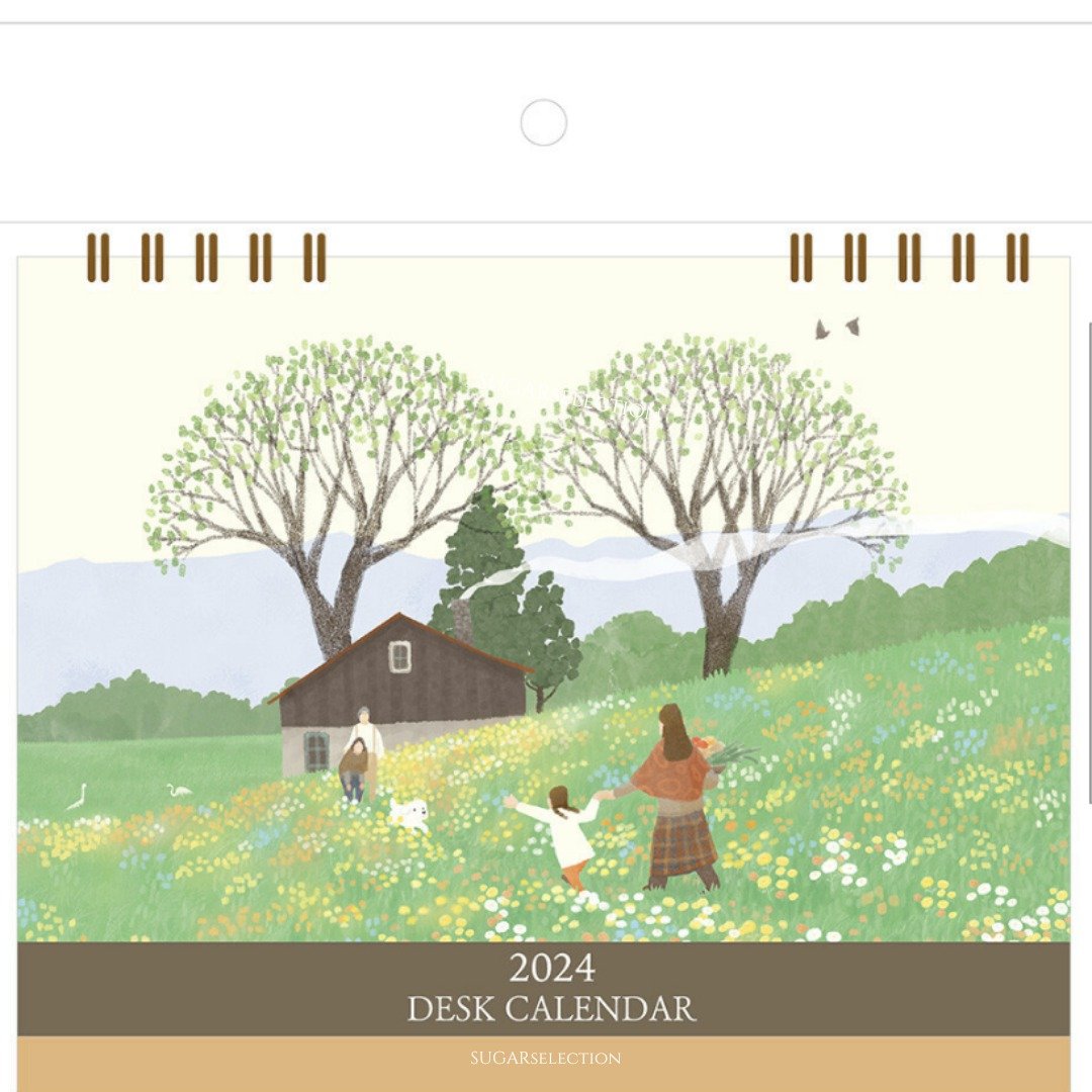 2024桌历-日本四季风景/月历/年历/周历 - 年历/台历 - 纸 