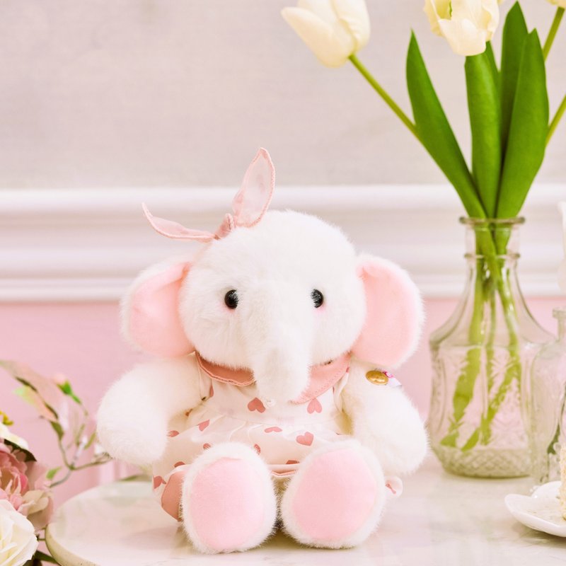 CANDY BEAR 粉红泡泡情侣象 女生款 30cm - 玩偶/公仔 - 聚酯纤维 多色