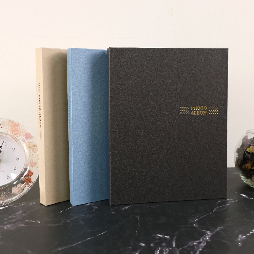 Chuyu 20K双格相本/相册/相册/明信片收纳/20张黑色内页/侧边置入 - 相簿/相册 - 纸 多色