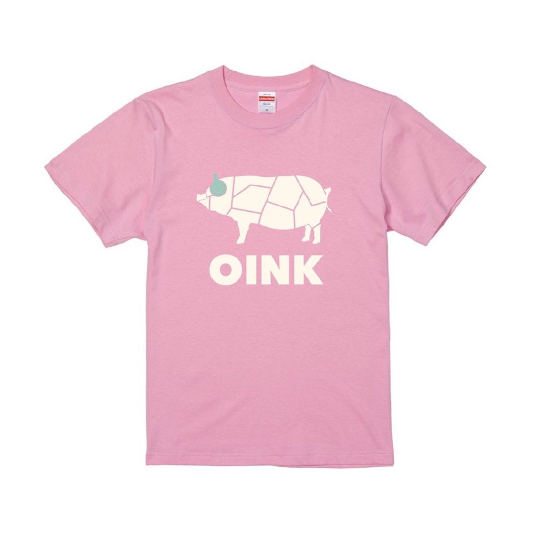 OINK T恤 - 棉花糖粉 - 女装 T 恤 - 棉 