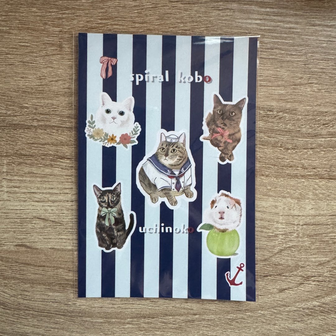 猫咪主题 插画明信片 雾面 PP 加工 - 卡片/明信片 - 其他金属 